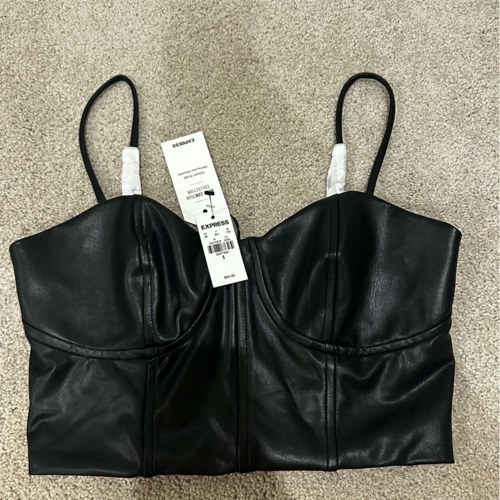 Leather Corset Top